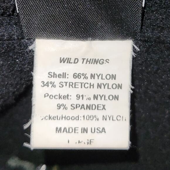 Wild Things Tactical Soft Shell Jacket Hood Fleece Lined Men Size L Techwear USA - Picture 11 of 13